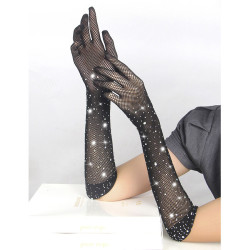 Subblime - 957469Gants Shine Transparents Noirs S/M